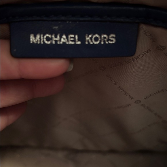 Michael Kors Navy Quilted Backpack - Picture 4 of 5
